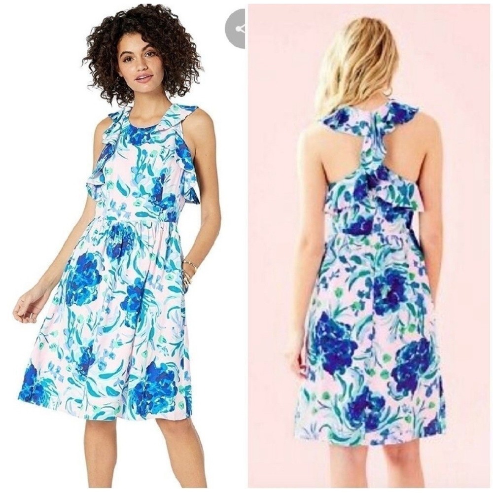 NWT Lilly Pulitzer Rory‎ Dress in Pink Tropics Sweet Pea Sz 8